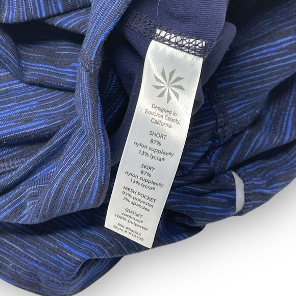 Athleta Aurora Contender 2 in 1 Skirt Skort Rushed Blue Purple Womens Size Small - Picture 8 of 12